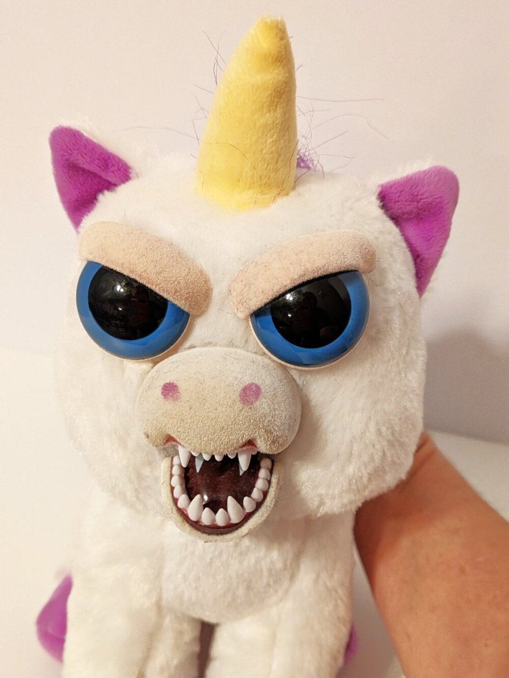 Feisty Pets 2015 Unicorn White Purple Plush William Mark Glenda Glitterpoop 2015